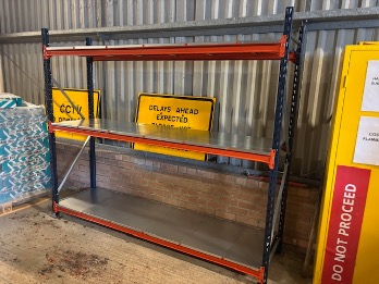 Longspan Galvanised Shelving Installation