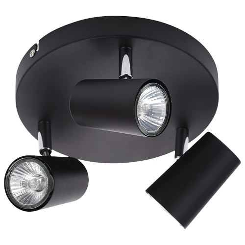 INLIGHT HARVEY 3 LIGHT PLATE IP10 BLACK 000118