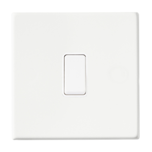 HAMILTON HARTLAND G2 MATT WHITE 1 GANG 10AX INTERMEDIATE ROCKER WHITE/W 000167
