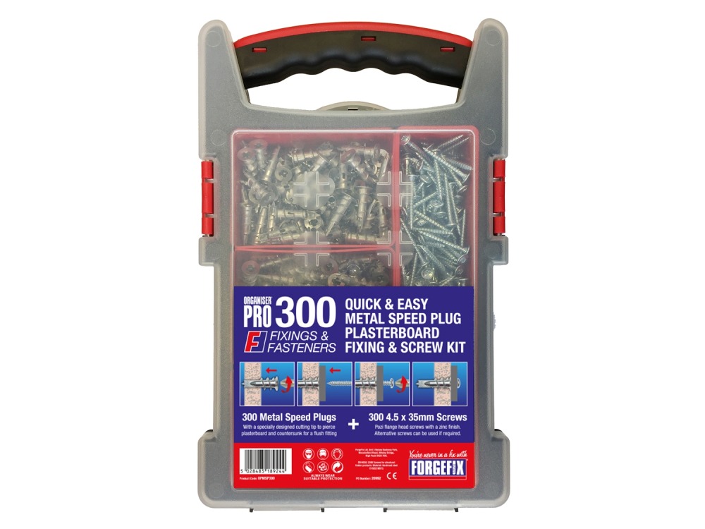 ORGANISER PRO 300 QUICK AND EAST METAL SPEED PLUG PLASTERBOARD FIXING A 000330