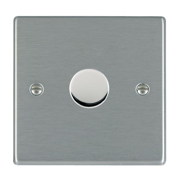 HAMILTON HARTLAND SATIN STEEL 100W 2 WAY DIMMER 000347