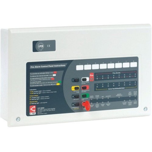 C-TEC CFP708-2 | Eight Zone AlarmSense Bi-Wire Fire Alarm Panel 000409