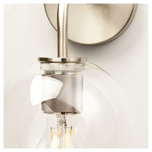 ALTRO PARADERA KNURLED DOME WALL LIGHT - SATIN NICKEL 000438