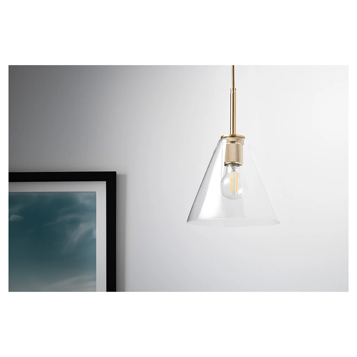 ALTRO NOORD KNURLED HOOD PENDANT - SATIN NICKEL 000445