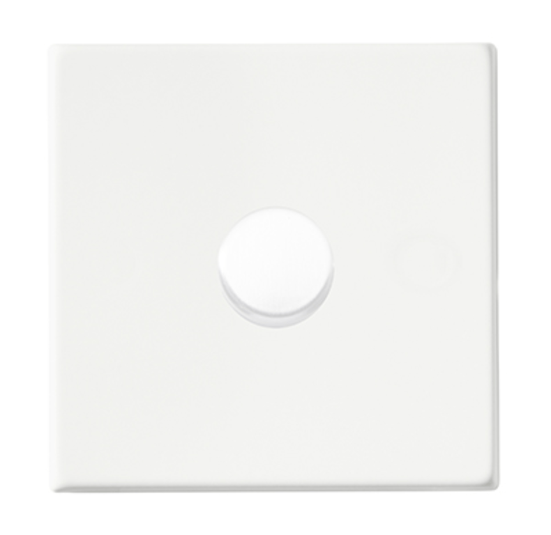HAMILTON HARTLAND 1 GANG 100W LED 2 WAY PUSH ON/OFF ROTARY DIMMER WHITE 000628