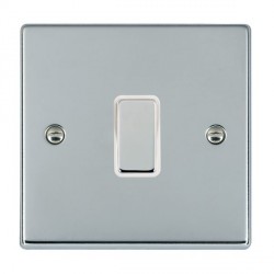 HAMILTON HARTLAND 1 GANG 10AX 2 WAY ROCKER BRIGHT CHROME/WHITE 000629