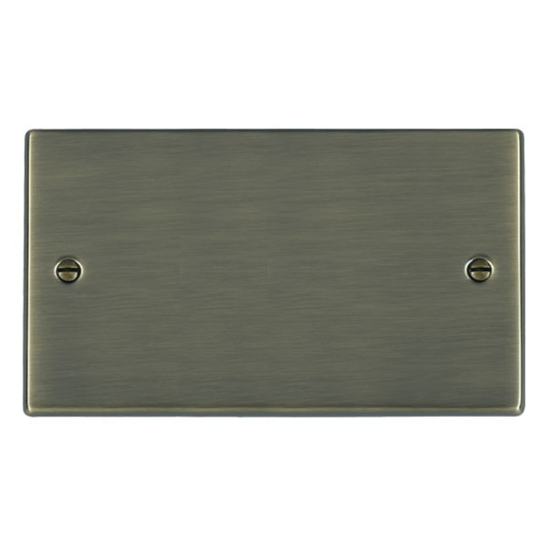 HAMILTON HARTLAND DOUBLE BLANK PLATE ANTIQUE BRASS 000664