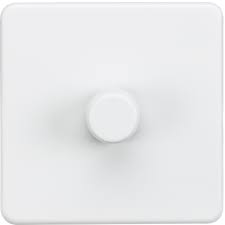 KNIGHTSBRIDGE 1 GANG 2 WAY 40-400W DIMMER MATT WHITE 000685
