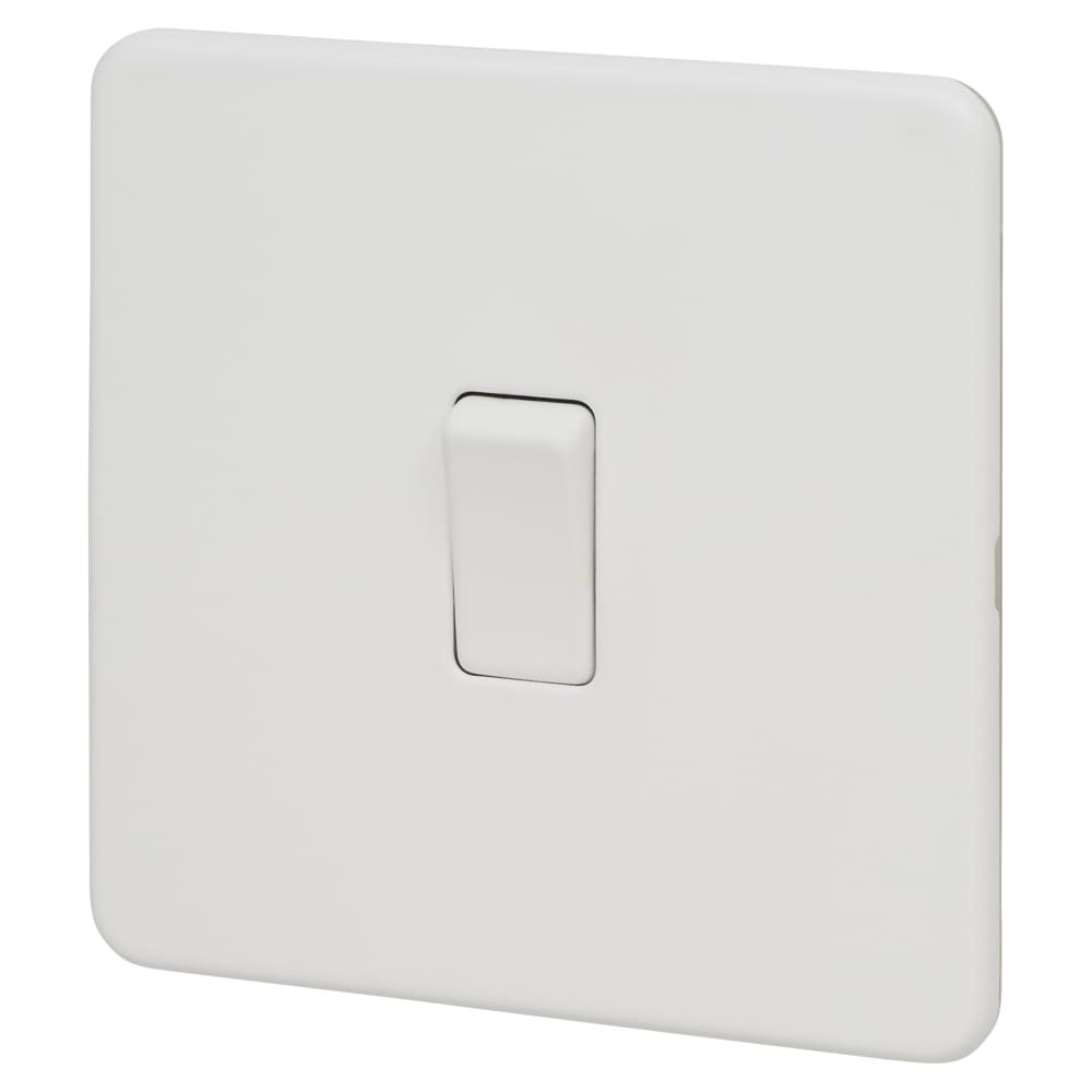 KNIGHTSBRIDGE 10AX 1 GANG 2 WAY SWITCH WHITE 000691