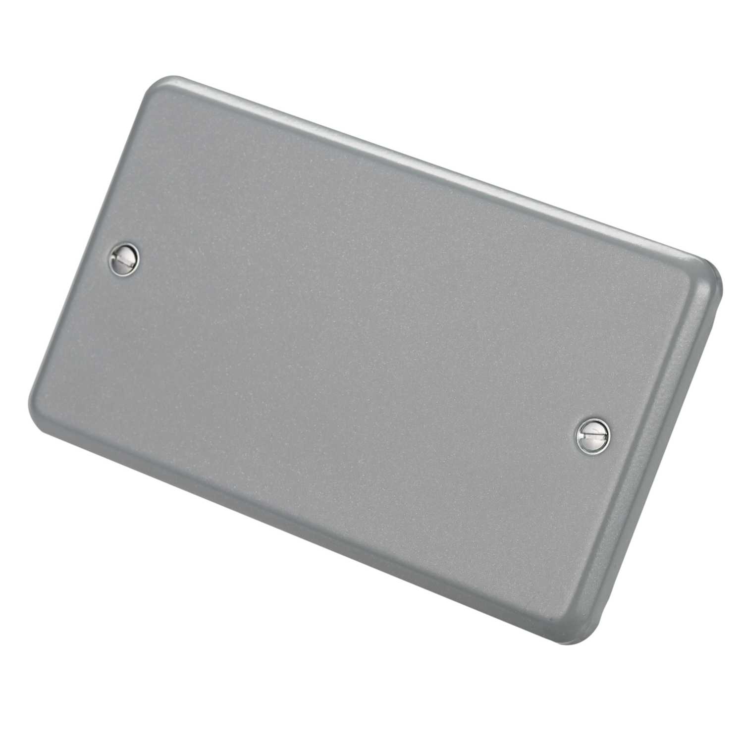 MK 2 GANG BLANK PLATE METAL CLAD 000720
