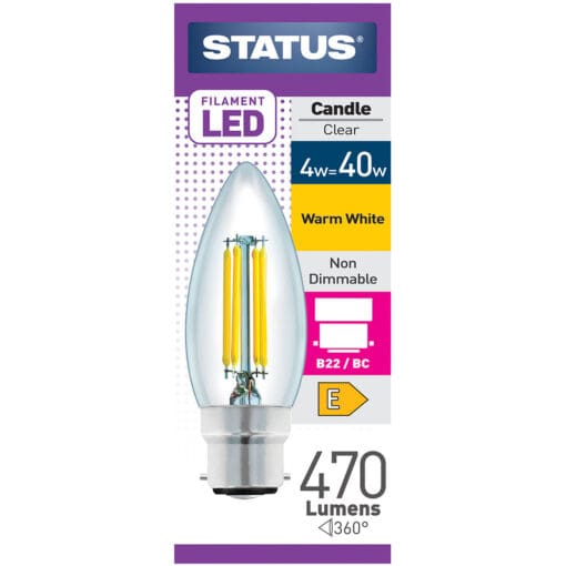 STATUS 4W B22 WARM WHITE 000749