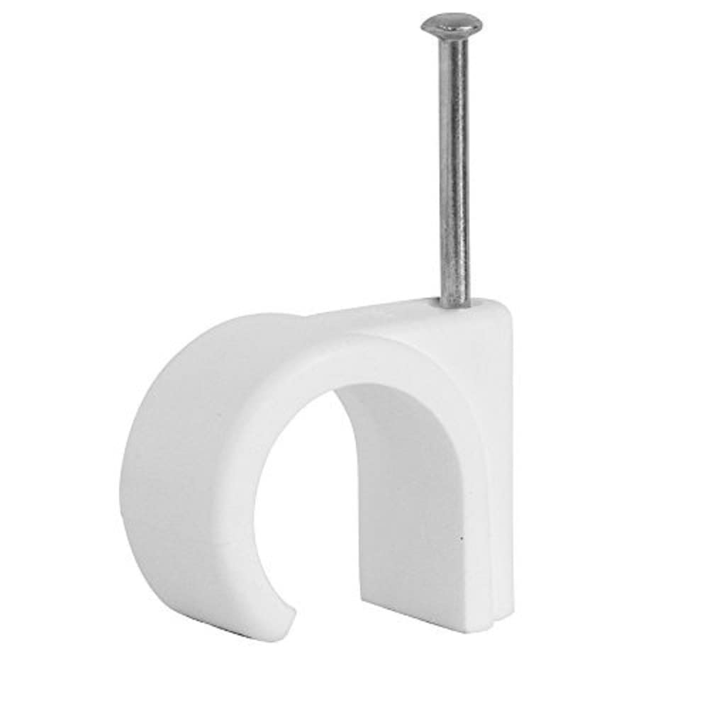 CABLE CLIPS 10-14MM WHITE PK 100 000794