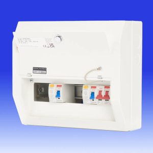 CONTACTUM 6 WAY FLEX 100A SWITCH + 2X 80A RCD CU 000796