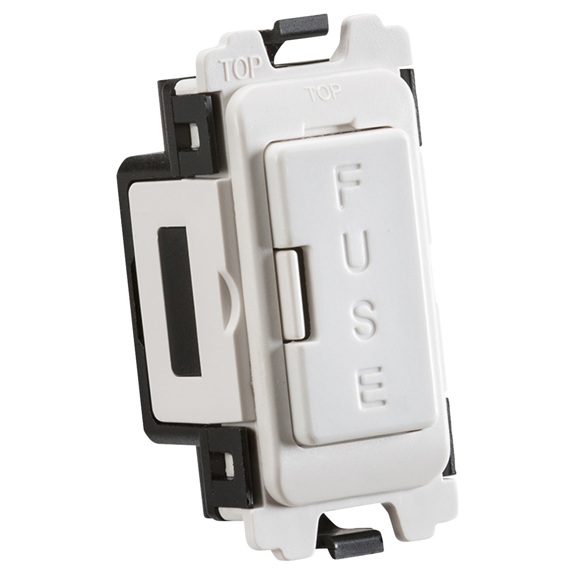Knightsbridge 13A Fused Spur Curved Edge Grid Switch - White 100471