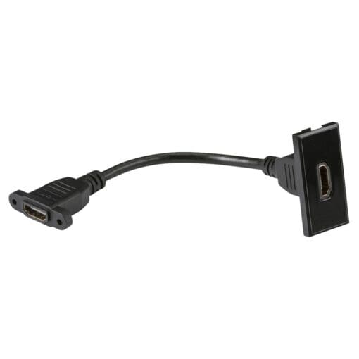 Knightsbridge HMDI Euro Module with Tail - Black 100668
