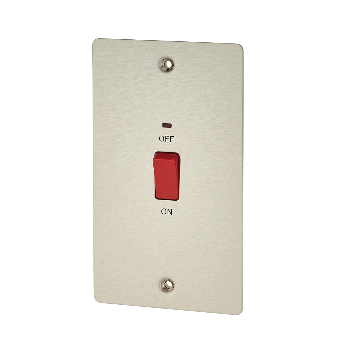 BG Flatplate 45A Double Pole Double Plate Cooker Control Unit with Neon 102459