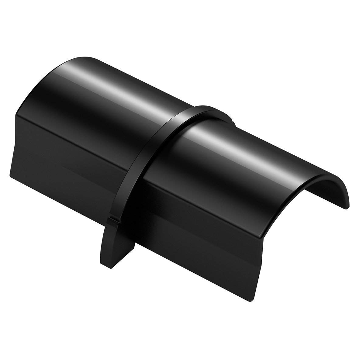 D-Line 1/2 Round Mini PVC Trunking Coupler - 30 x 15mm - Smooth-Fit - B 102690