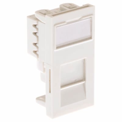 5x Low Profile Module Cat6 Euro Unshielded PCB White 107893