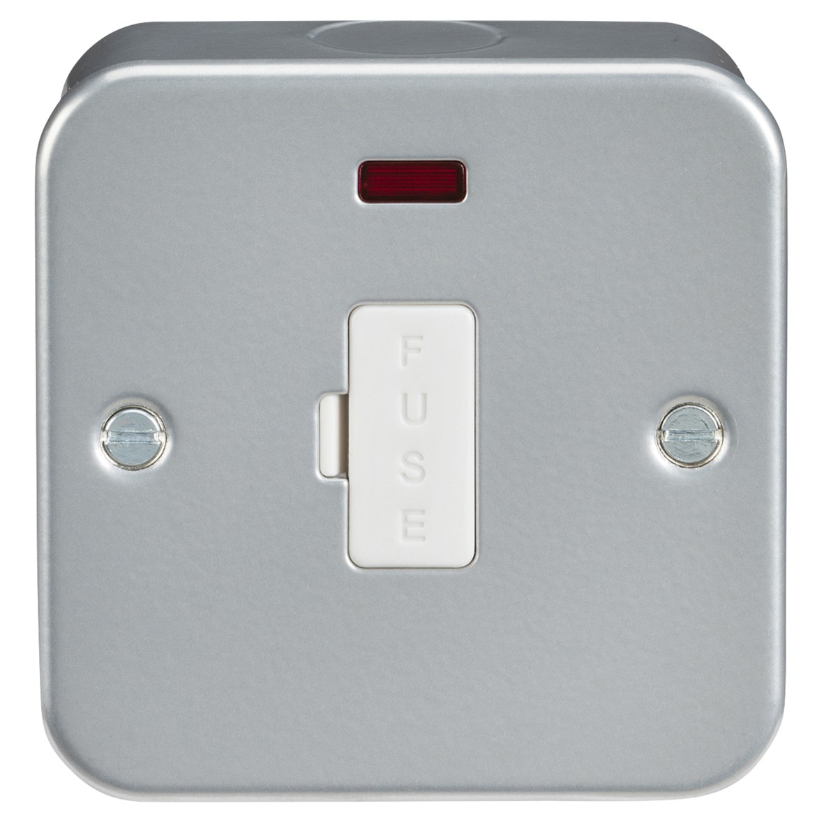 Knightsbridge 13A Metal Clad 1 Gang Unswitched Fused Spur with Neon - G 108534