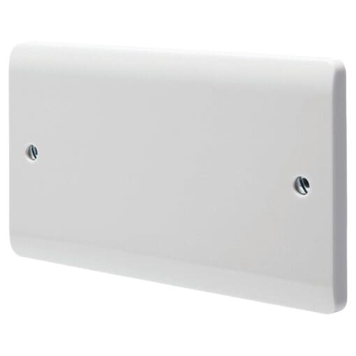 5x Crabtree Instinct 2 Gang Blank Plate - White 109785