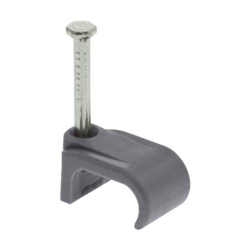 5x Unicrimp Flat Double Clips - 6 x 10mm - Grey - Pack 100 116272