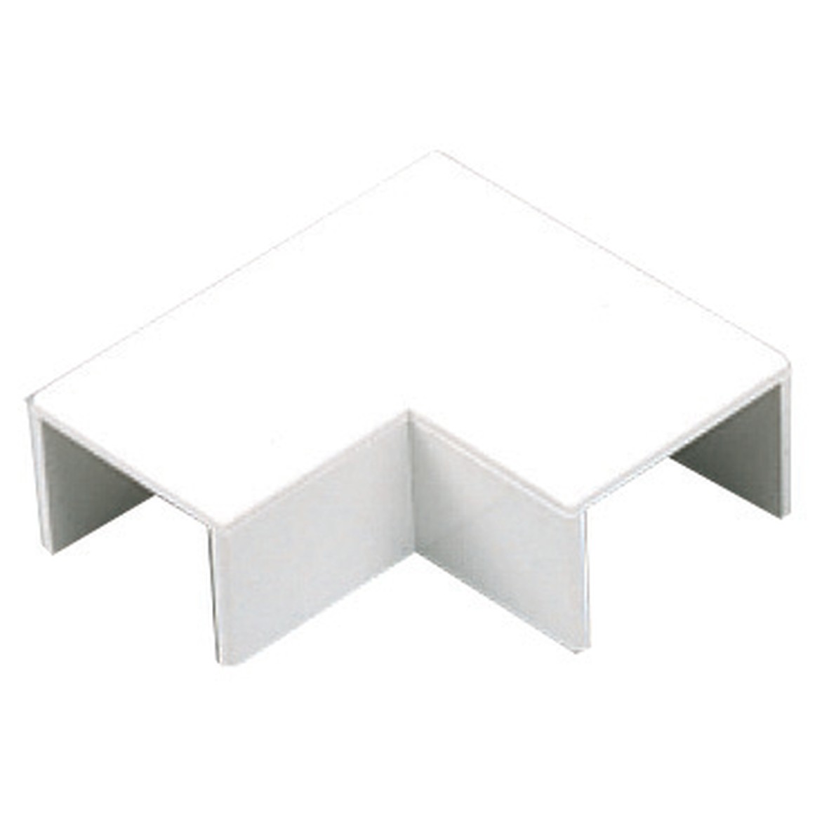 MK Ega Mini PVC-U Flat Angle 16x16mm - White - Pack 20 119022