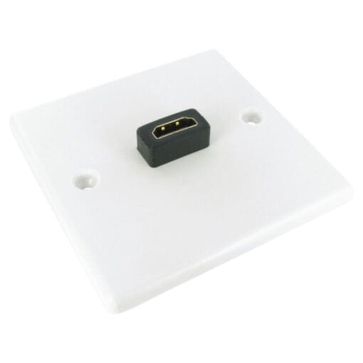 HDMI faceplate Quick Connect 3D HD White 120861