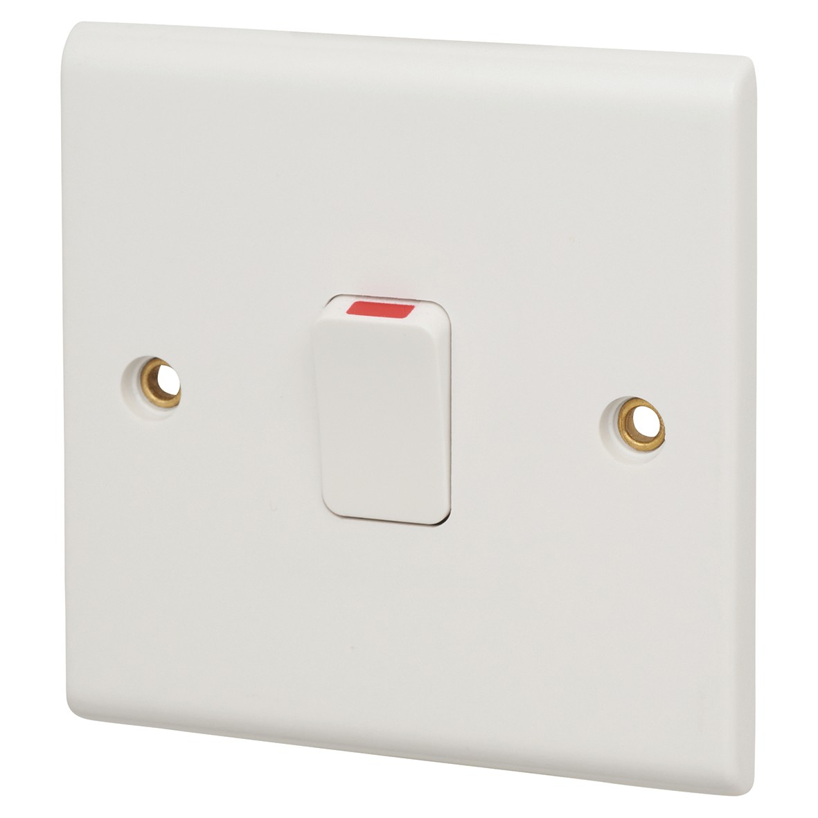 Deta 20A 1 Gang Double Pole Switch - White 124355