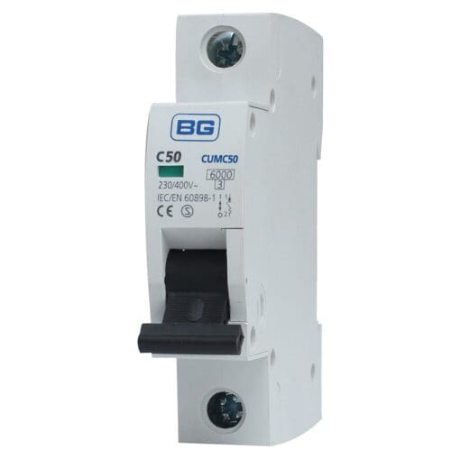 BG 50A Single Pole MCB - Type C 127128