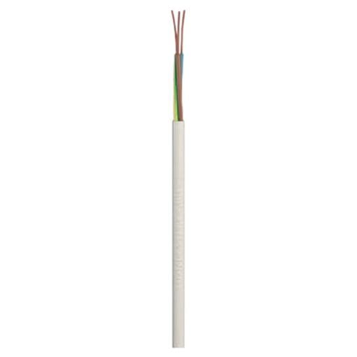 Doncaster Cables 3183Y 3 Core Round Flex Cable - 1mm x 10m - White 129168