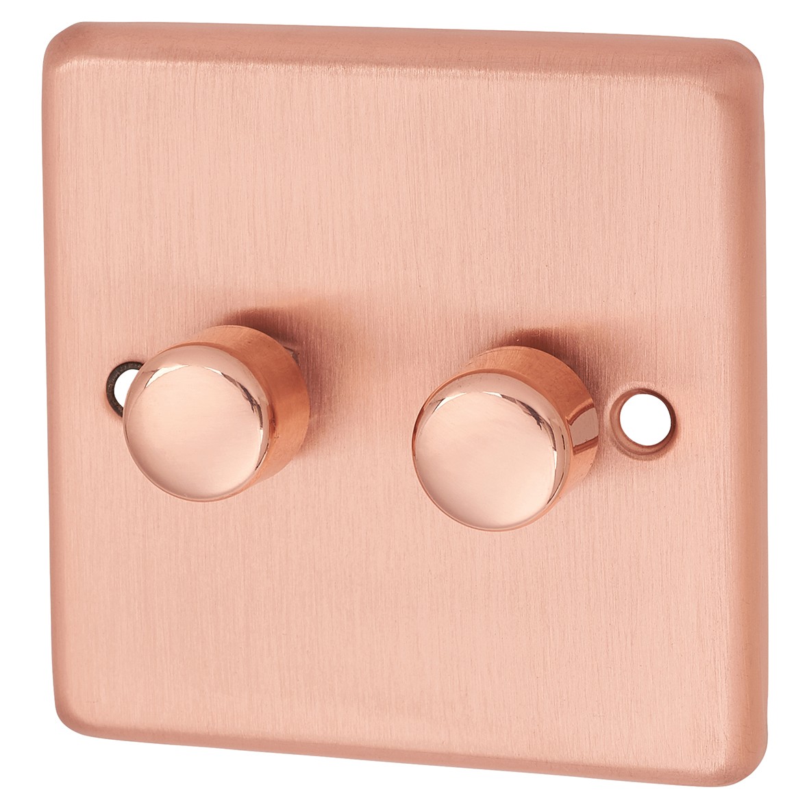 G&H Brassware 2 Gang LED Dimmer - Rose Gold 130560