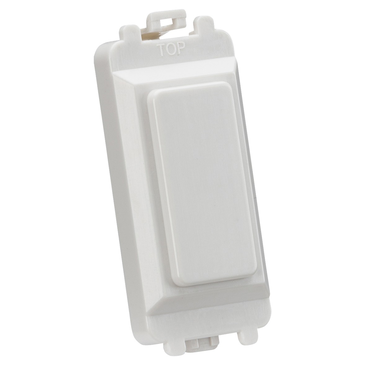 10x Knightsbridge Blank Metal Clad Grid Switch Module - White 131245