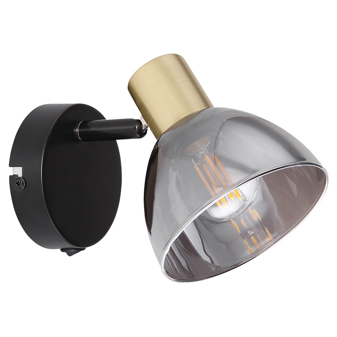 Globo Jay WallLight - Black/Brass 134326