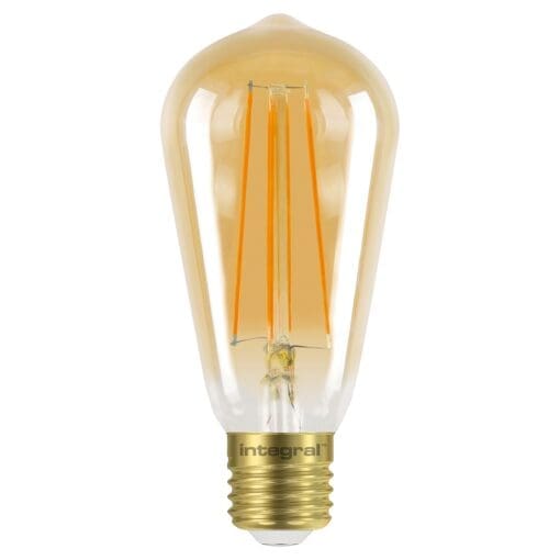 ST64 E27 380LM 5W EQ. TO 40W 1800K DIMMABLE 80CRI 300Â° FILAMENT AMBER 135512