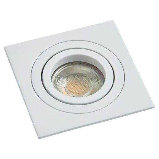 Forum Pasto LED Single Square Adjustable Downlight - White 135606