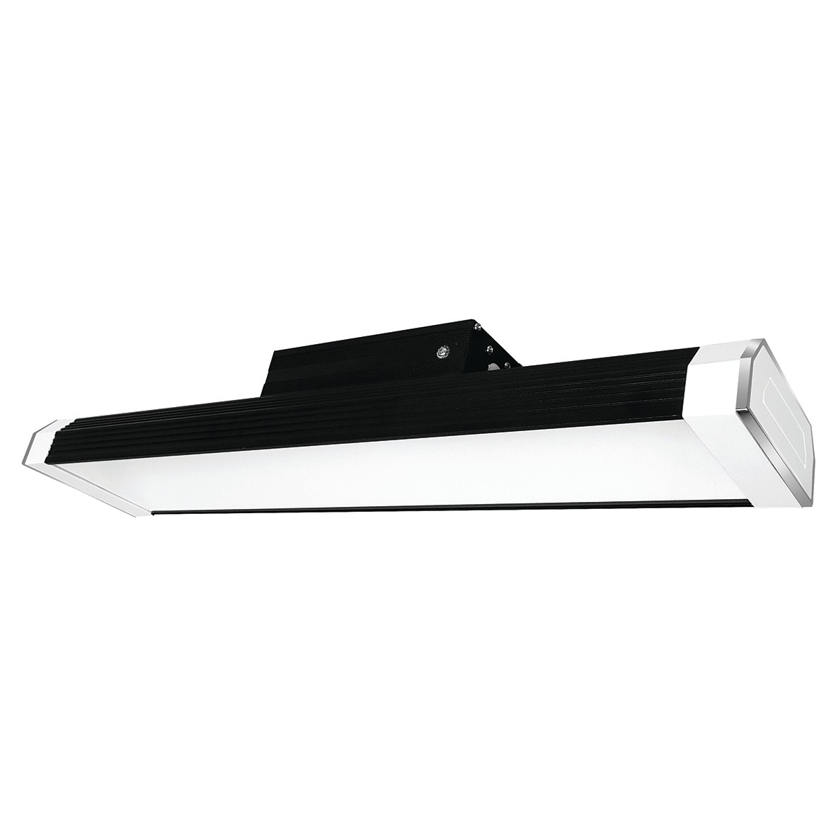 Eterna 50W LED Low Bay Fitting Black with White Caps - IP40 - 4000K 136486