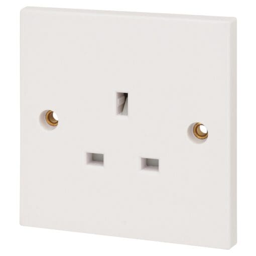 5x Schneider Exclusive 13A 1 Gang Unswitched Socket - White 137367