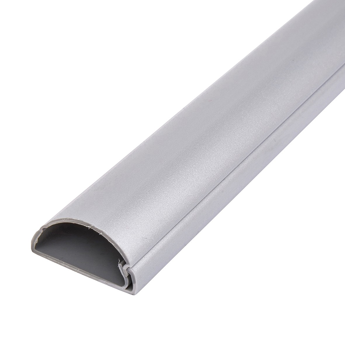 2x D-Line 2m Length S-Adh. 50x25mm 1/2 Round- Aluminium E 140512