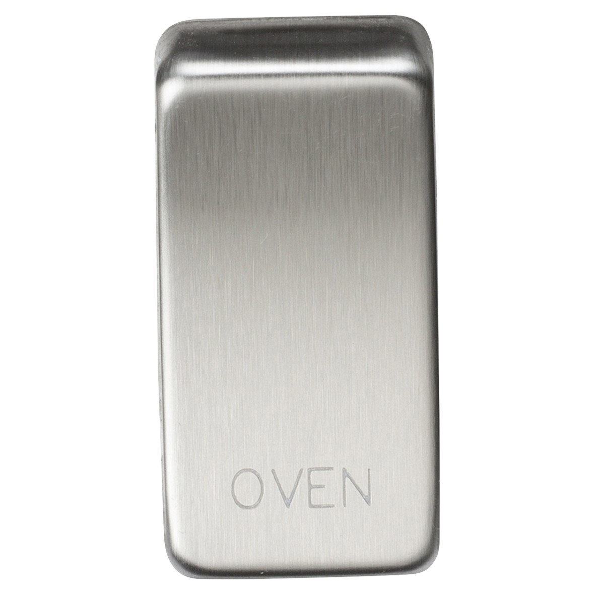 Knightsbridge Printed Grid Switch Rocker - Oven - Brushed Chrome 148832