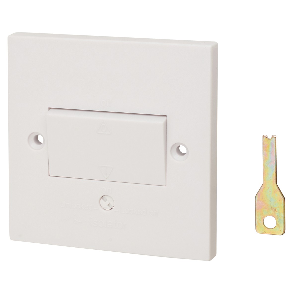 Schneider Exclusive 10A 1 Gang 3 Pole Fan Isolator Switch - White 149093