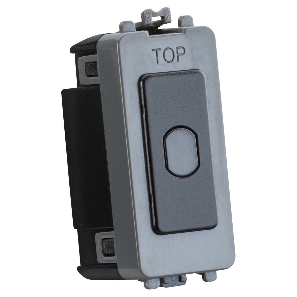 Knightsbridge 10-100W 1 Gang 1 Way LED Grid Touch Dimmer Switch - Matt 151123