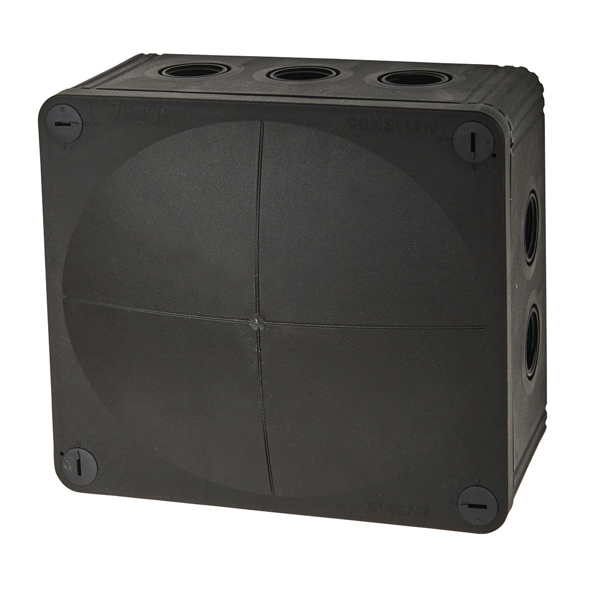 Wiska 6.5 x 6 x 2 Black IP66 Box 153214
