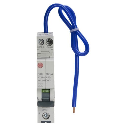 Wylex 10A 6kA Single Pole and Neutral Mini Compact AFDD RCBO - Type A - 158053
