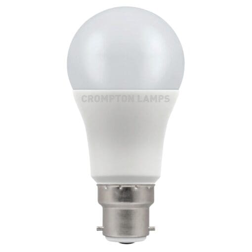 5x Crompton 11W BC LED Thermal Plastic Dimm GLS Lamp - 6500K Daylight 160477