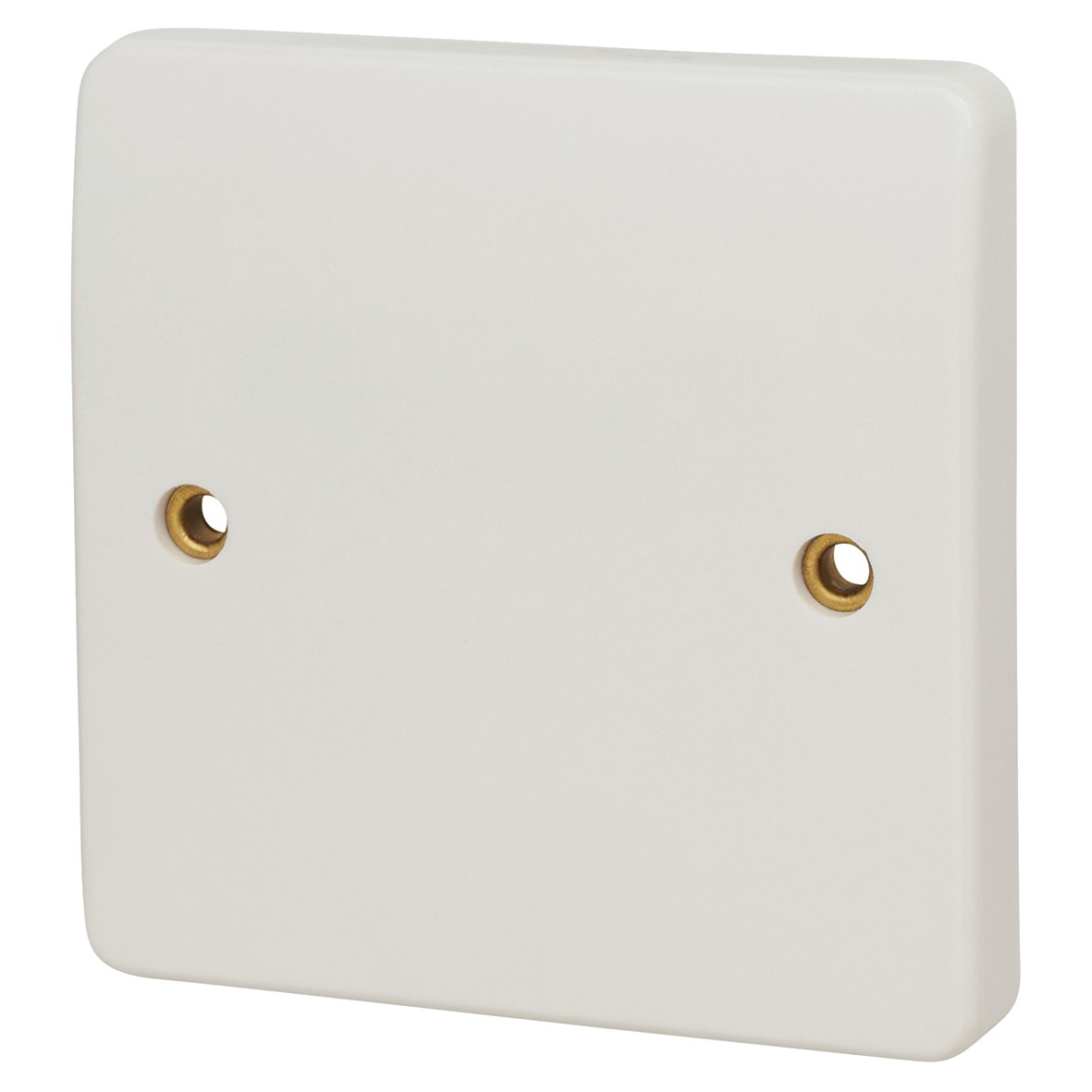 MK Logic Plus 1 Gang Blank Plate with Flex Outlet - White 161393