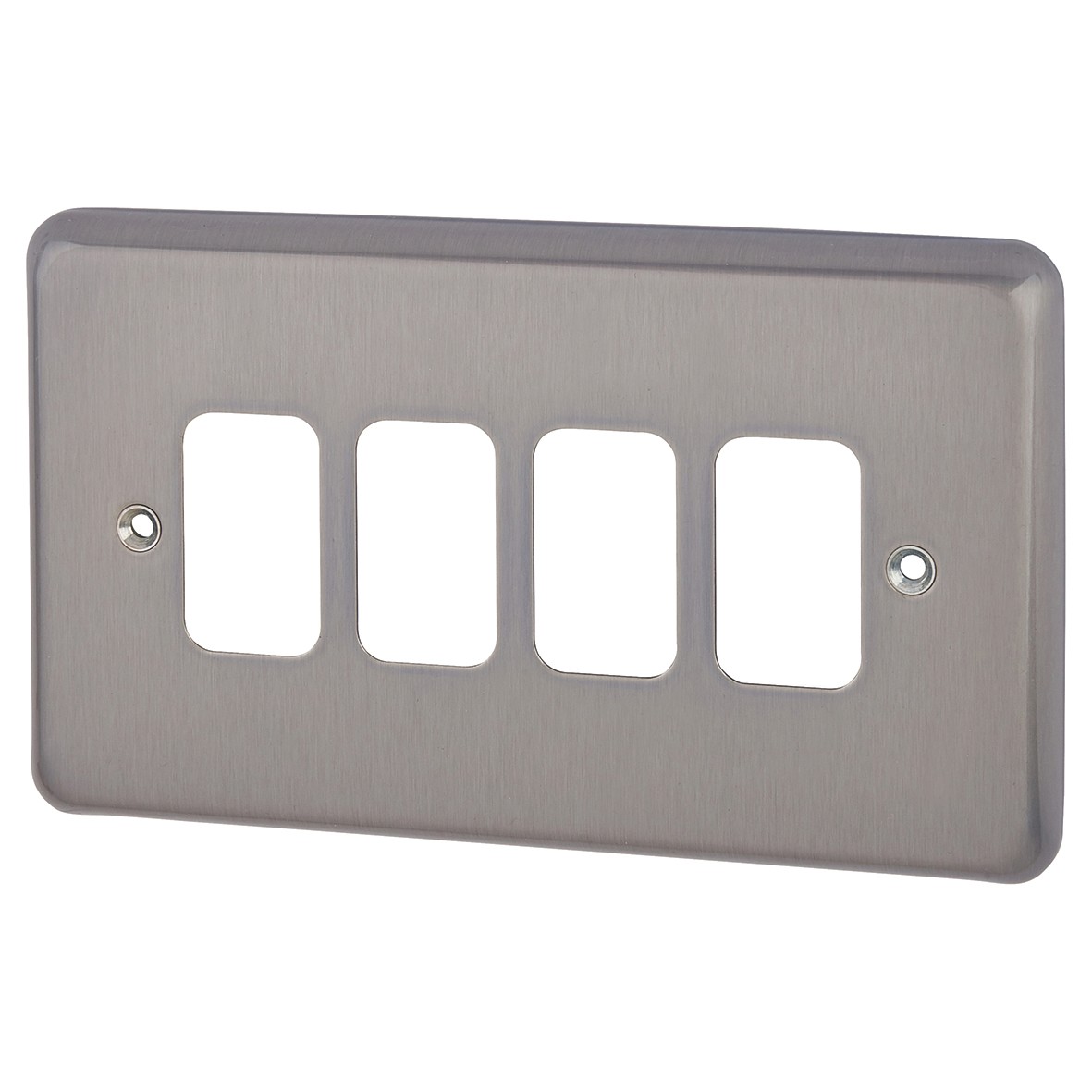 MK 4 Module Grid Front Plate - Brushed Chrome 168632
