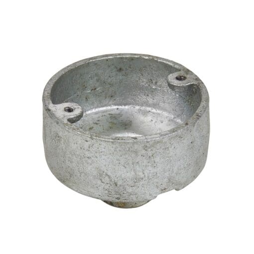5x Steel Conduit Back Outlet Box - 20mm - Galvanised 169503