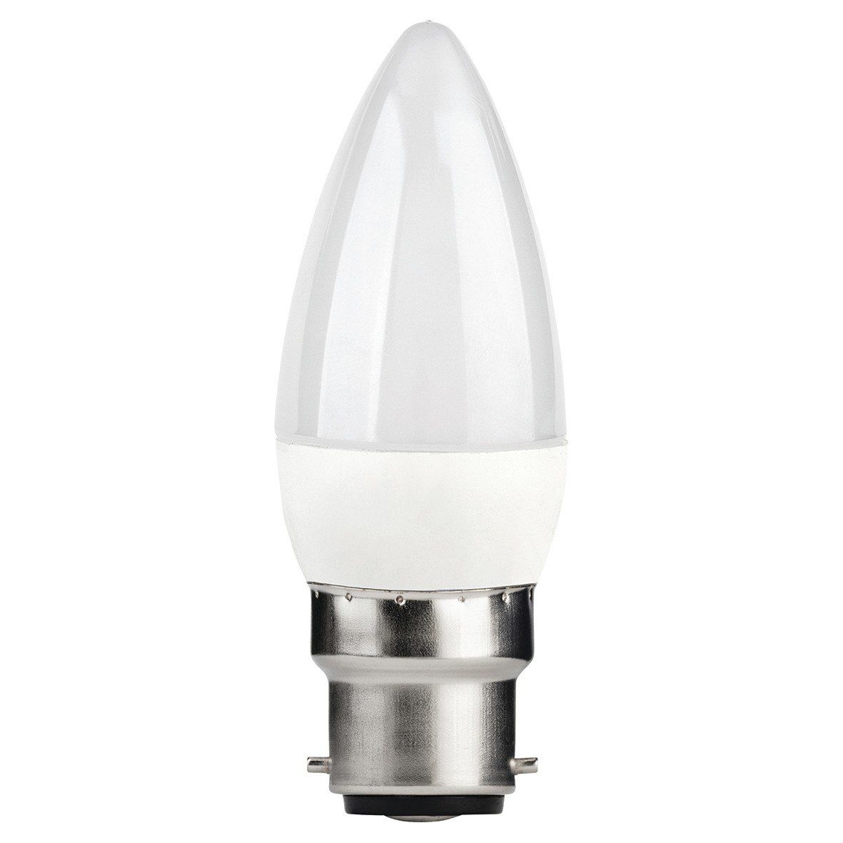 5x TCP Home 7.5W BC-B22 LED High Output Candle Lamp - 2700K Warm White 172827