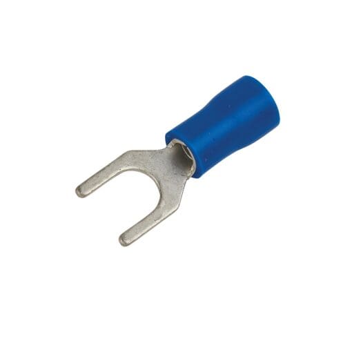 10x Crimp Insulated Fork - 5 - Blue 177642