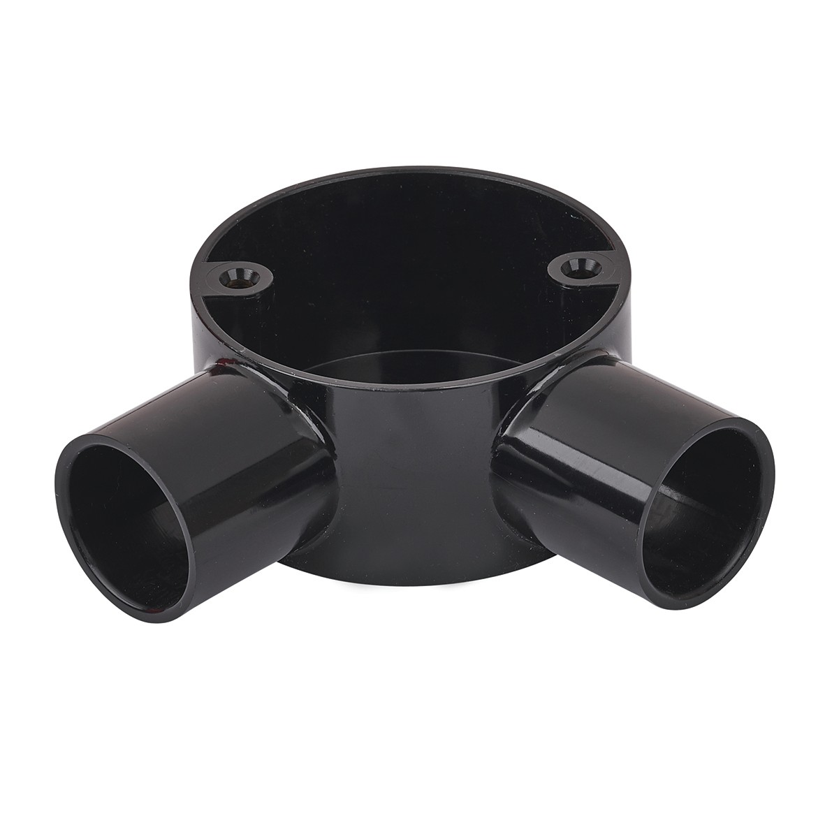 10x PVC Conduit Angle Box - 25mm - Black 180657